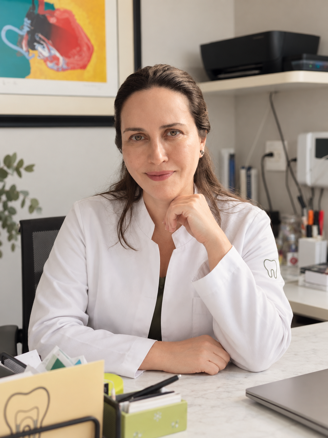 Dra. Alessandra Mauri no consultório